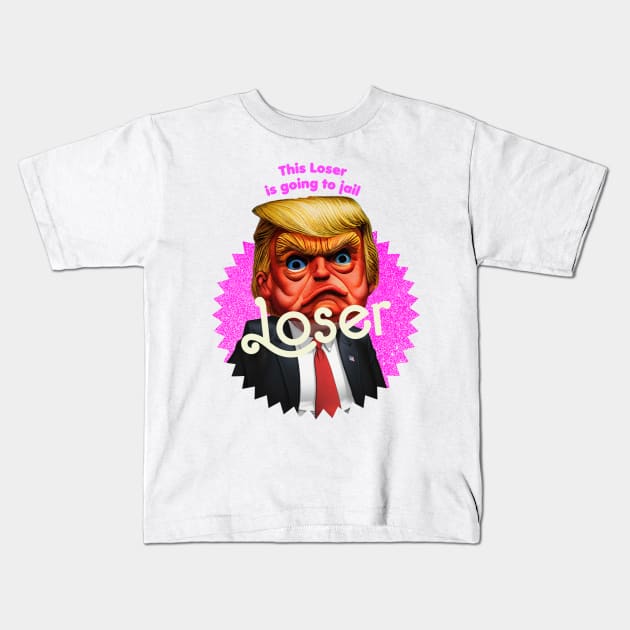 This Loser Is Going To Jail Kids T-Shirt by TeeLabs